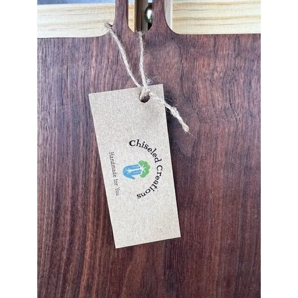 Handcrafted Wooden Bread/ Charcuterie Cutting Board for Meat Cheese Bread